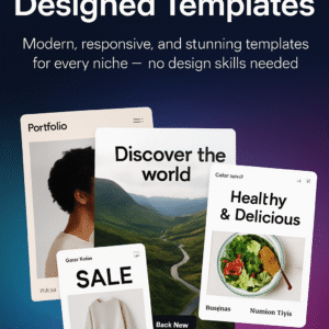 Professionally Designed Templates