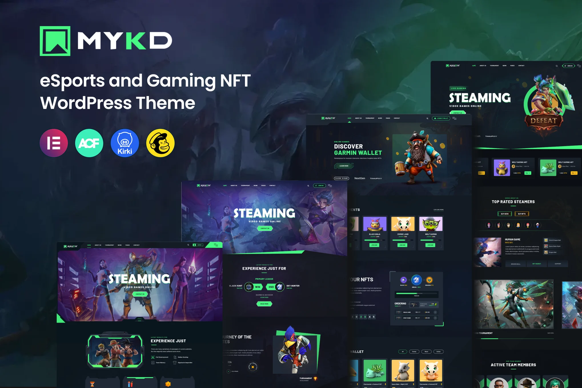 MYKD – eSports & Gaming WordPress Theme